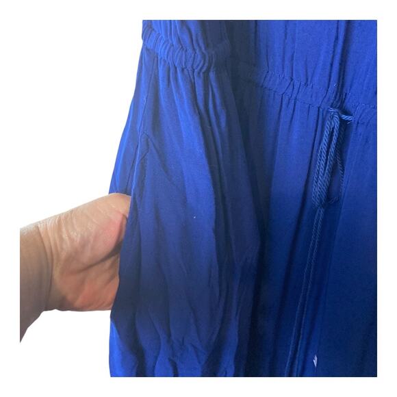 Women Within Blue Dress with White Embroidery Size 26 - Picture 4 of 11